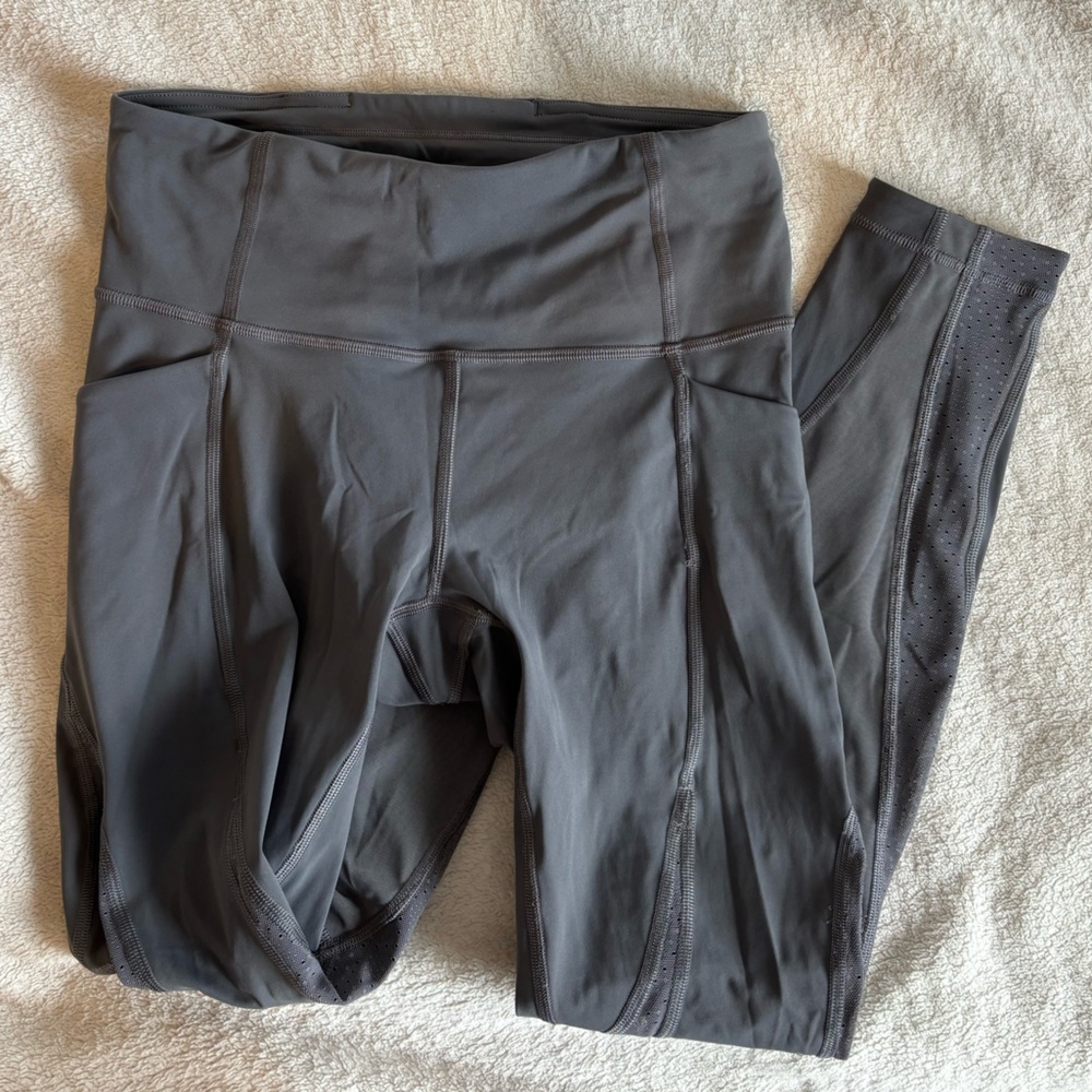 lululemon athletica mesh Charcoal Leggings